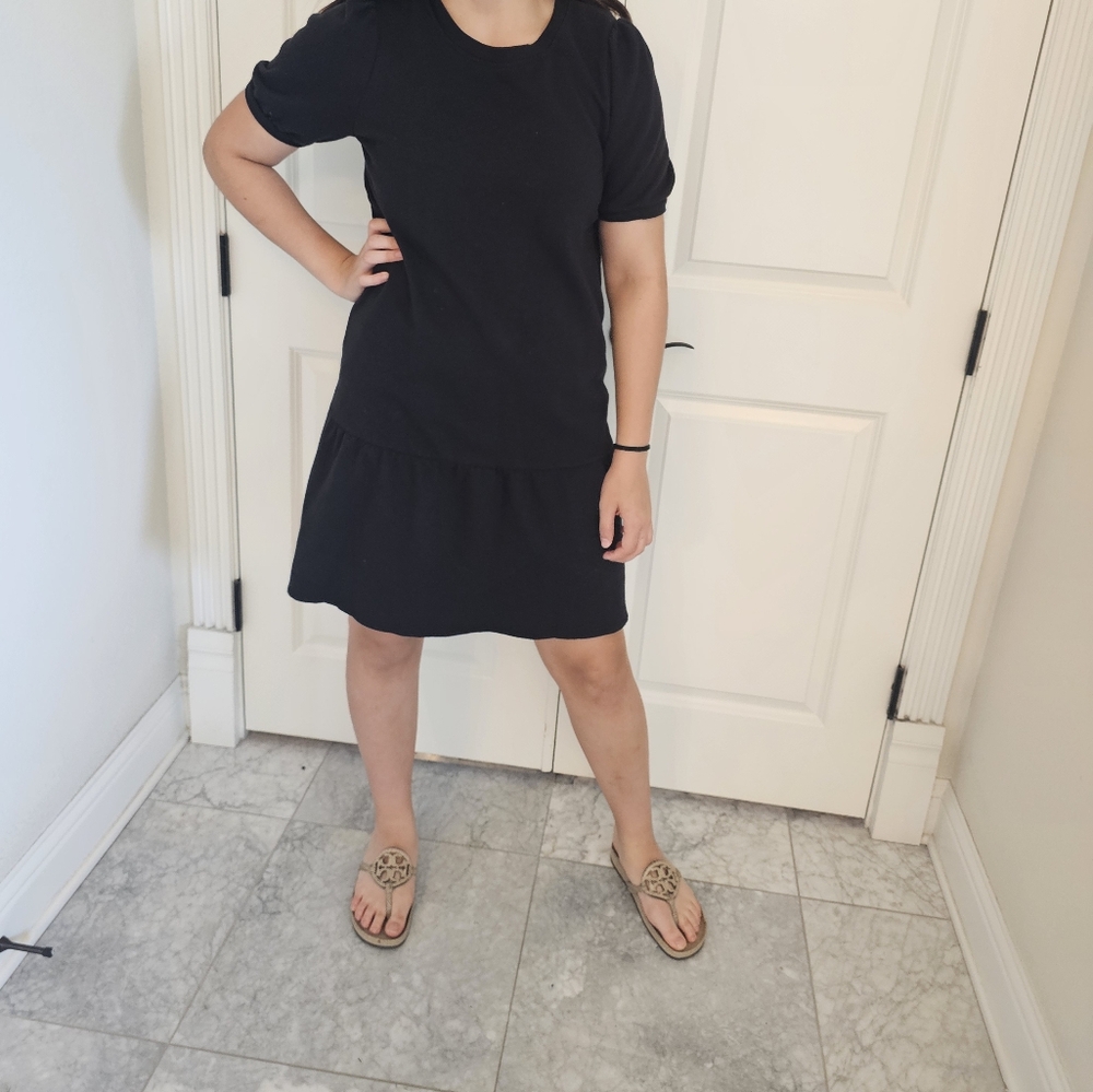 Nine west black tiered dress